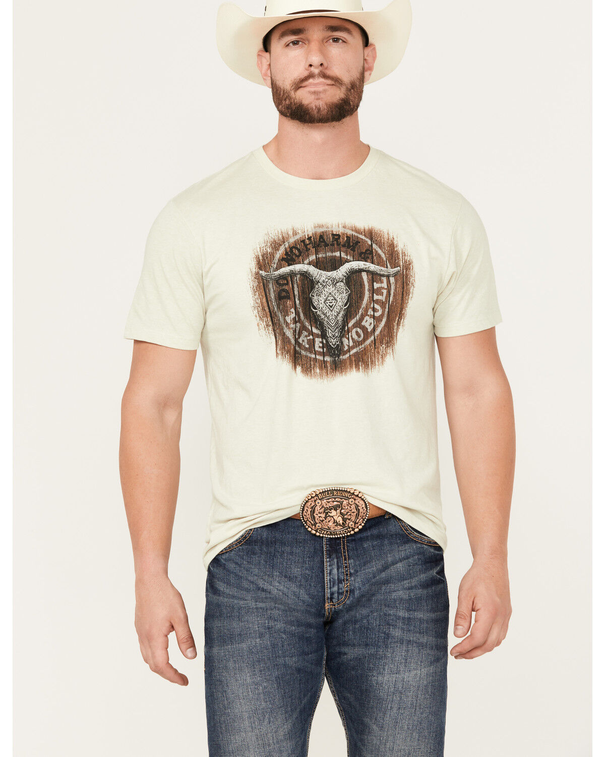 Image #1 - Cody James Men's Do No Harm Take No Bull Short Sleeve Graphic T-Shirt, , hi-res