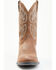 Image #4 - Justin Men's Rendon Western Boots - Round Toe, Pecan, hi-res