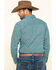 Image #2 - Wrangler 20X Men's Scale Print Performance Long Sleeve Western Shirt , Black/turquoise, hi-res