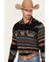 Image #2 - Cody James Men's Stagecoach Southwestern Print Long Sleeve Snap Western Shirt, Brown, hi-res