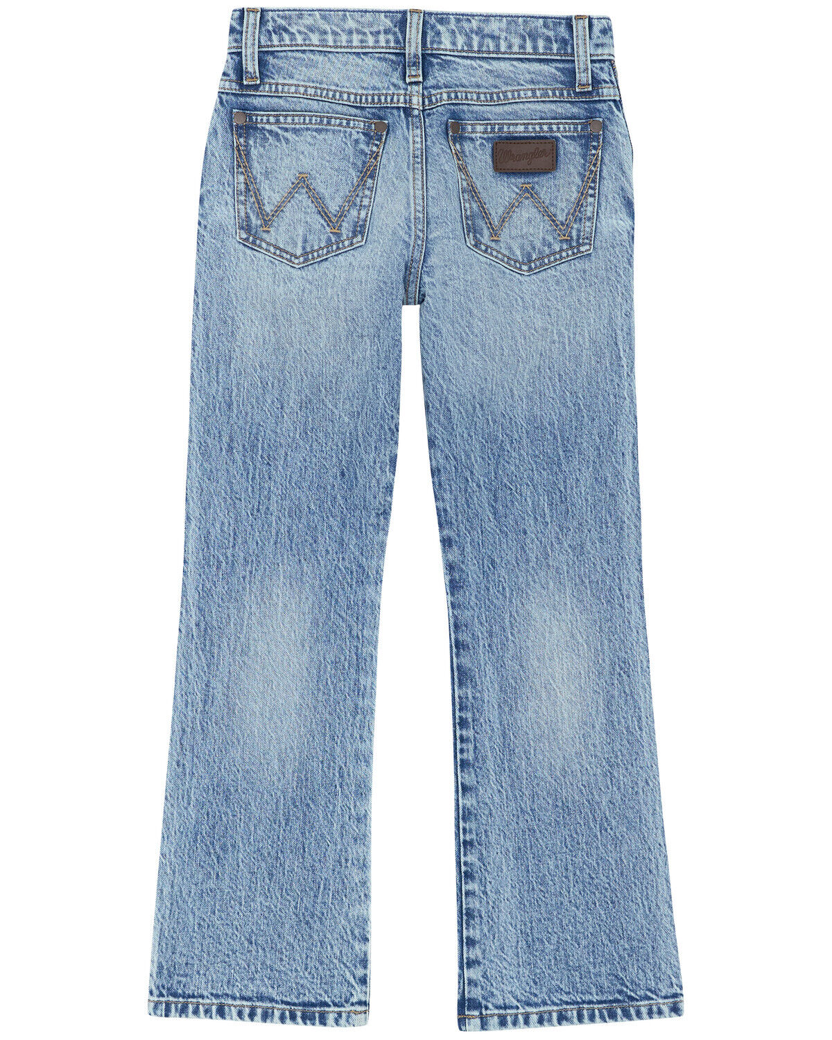 Image #1 - Wrangler Retro Boys' Jones Acid Wash Slim Bootcut Stretch Denim Jeans, Blue, hi-res