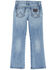 Image #1 - Wrangler Retro Boys' Jones Acid Wash Slim Bootcut Stretch Denim Jeans, Blue, hi-res
