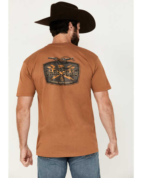 Dark Seas Men's Coastal Rancher Short Sleeve Graphic T-Shirt, Brown, hi-res