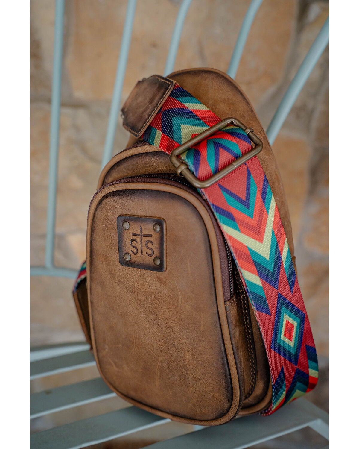 Image #7 - STS Ranchwear by Carroll Women's Barones Basic Bliss Sojourner Sling Bag, Brown, hi-res