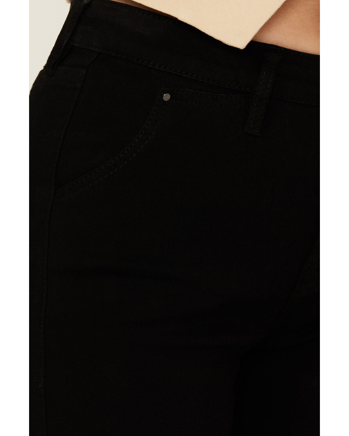 Image #2 - Rock & Roll Denim Women's High Rise Bootcut Stretch Denim Jeans, Black, hi-res