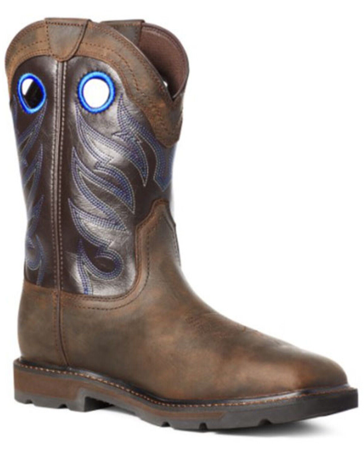 Ariat Men's Groundwork Western Work Boots - Steel Toe, Brown, hi-res