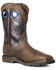 Image #1 - Ariat Men's Dark Brown Groundwork Western Work Boots - Steel Toe, Brown, hi-res