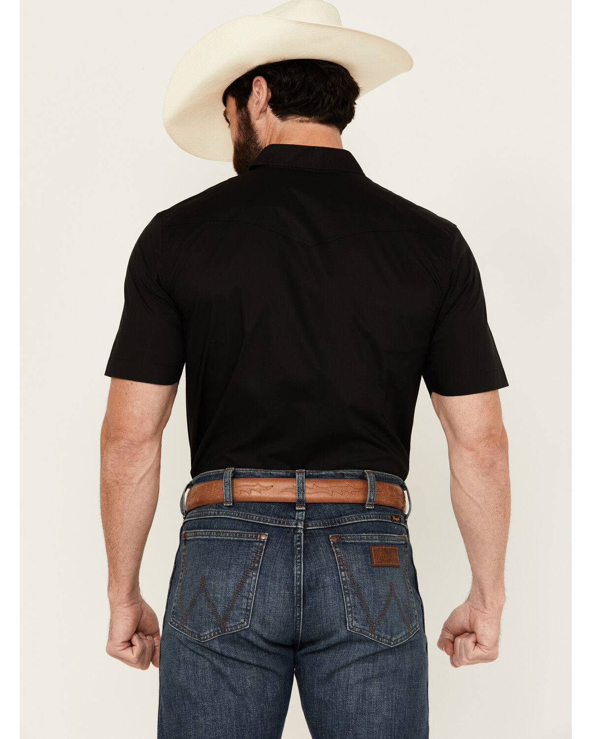 Image #4 - Kimes Ranch Men's Rio Short Sleeve Pearl Snap Performance Shirt, Black, hi-res
