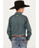 Ariat Boys' Broderick Medallion Print Long Sleeve Button-Down Shirt, Chocolate, hi-res