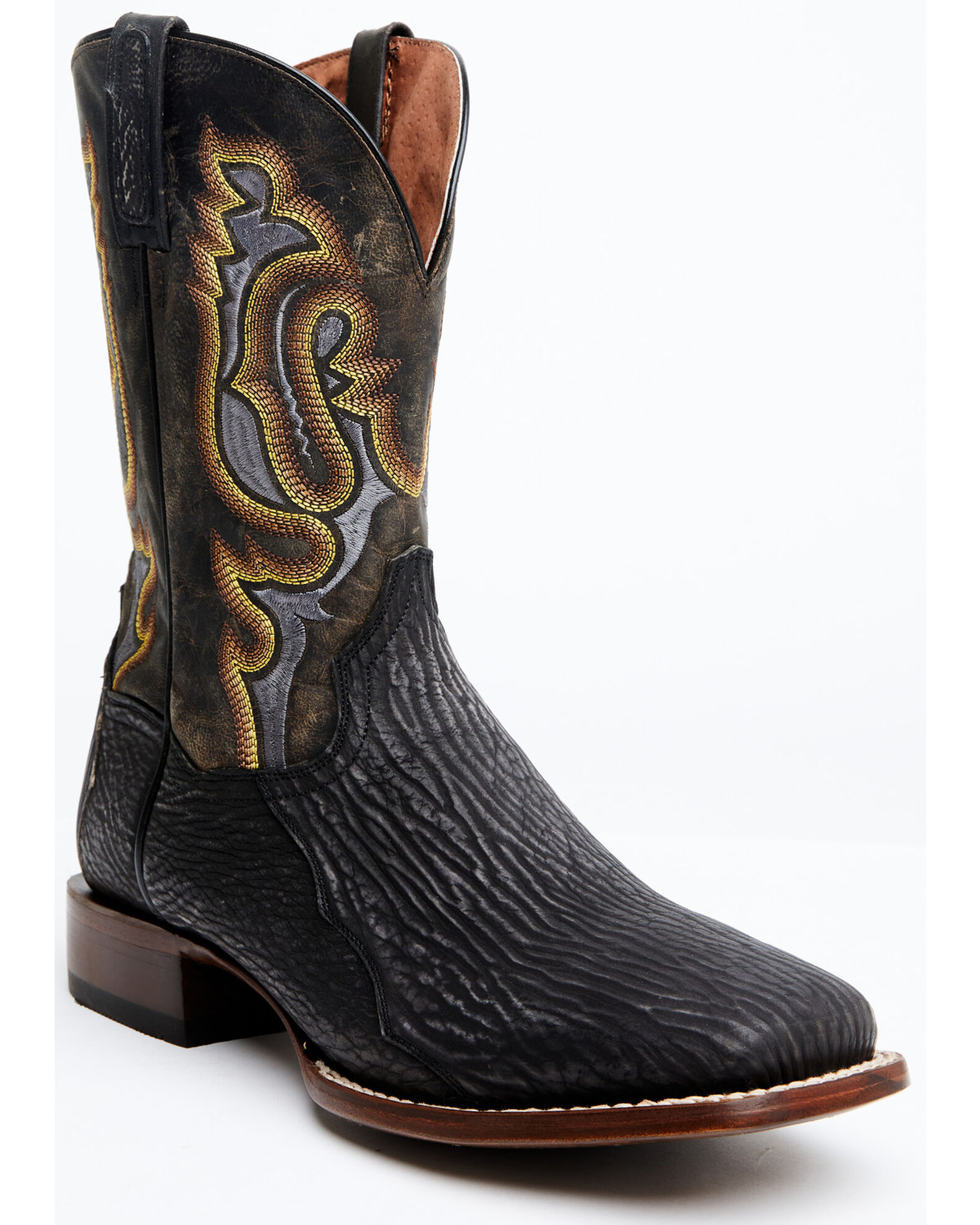 Dan Post Men s Exotic Shark Western Boots Broad Square Toe Sheplers