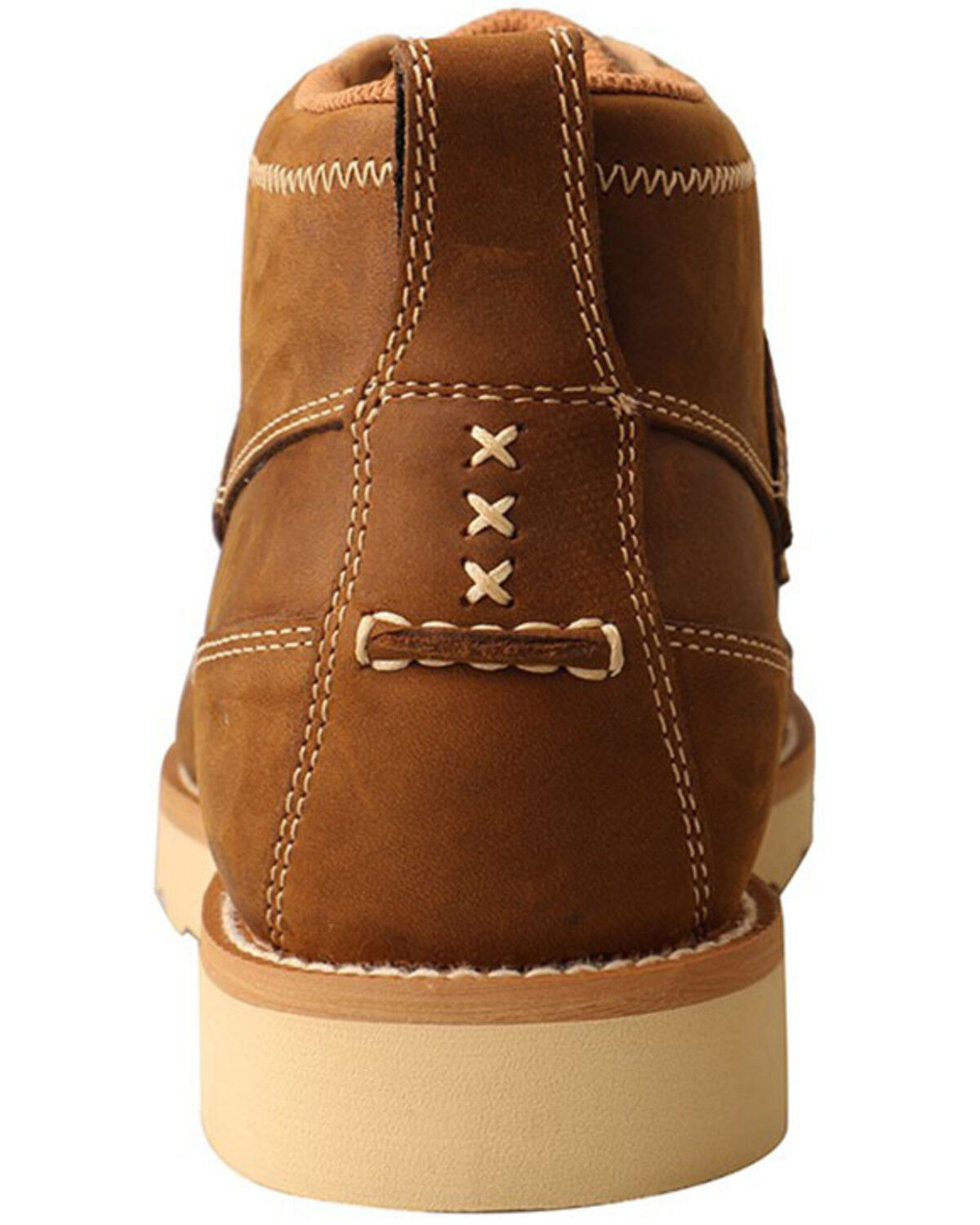 Image #5 - Twisted X Men's 4" Wedge Sole Boots - Moc Toe, Cognac, hi-res