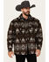 Image #1 - Outback Trading Co. Men's Brown Hudson Southwestern Print Long Sleeve Heavy Snap Western Shirt, Brown, hi-res