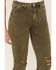 Image #2 - Cleo + Wolf Women's High Rise Ankle Straight Jeans, Olive, hi-res