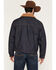 Image #4 - Ely Walker Men's Dark Wash Sherpa Lined Snap Denim Jacket, Dark Wash, hi-res