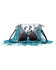 Myra Bag Women's Effervescence Leather & Hair-on Tooled Bag, Turquoise, hi-res