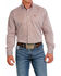 Image #1 - Cinch Men's Tencel Mini Striped Long Sleeve Button-Down Western Shirt, Brown, hi-res