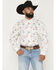 Image #1 - Ariat Men's Tabor Cowboy Print Long Sleeve Button-Down Western Shirt, White, hi-res