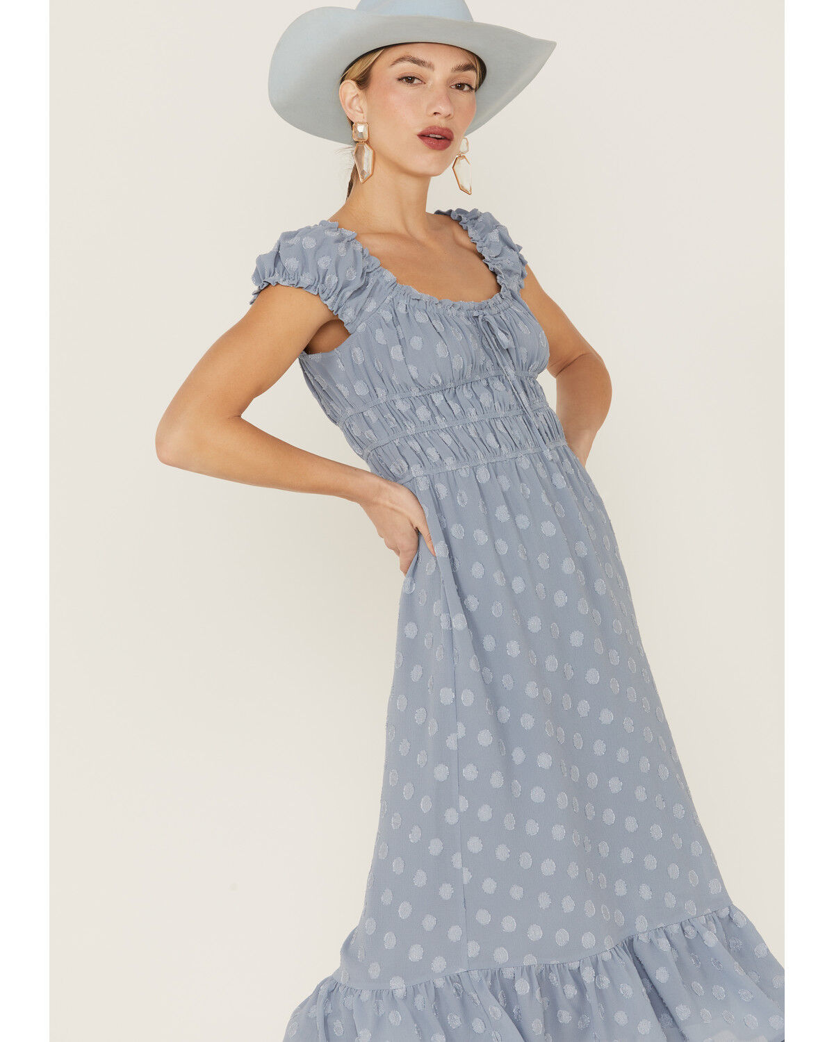 Image #2 - Heartloom Women's Edina Midi Dress, Blue, hi-res
