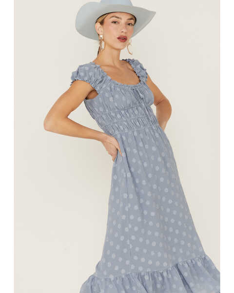 Image #2 - Heartloom Women's Edina Midi Dress , Blue, hi-res