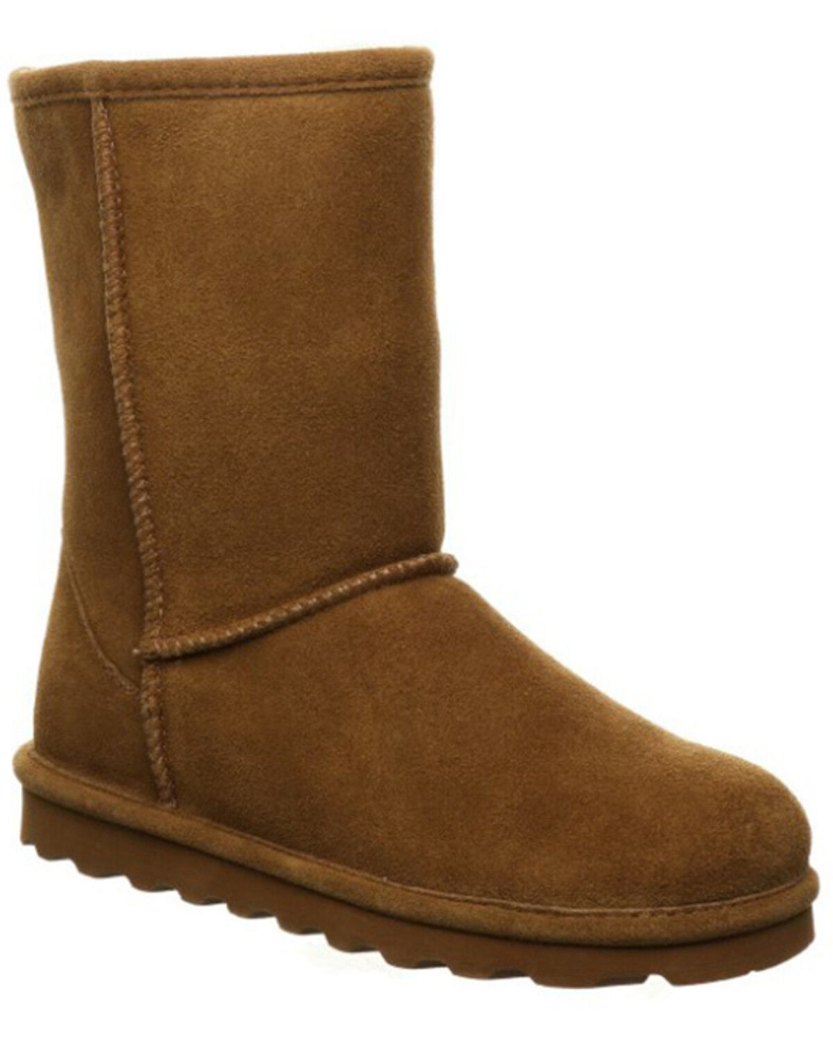 Image #1 - Bearpaw Women's Elle Short Wide Boots - Round Toe, Brown, hi-res