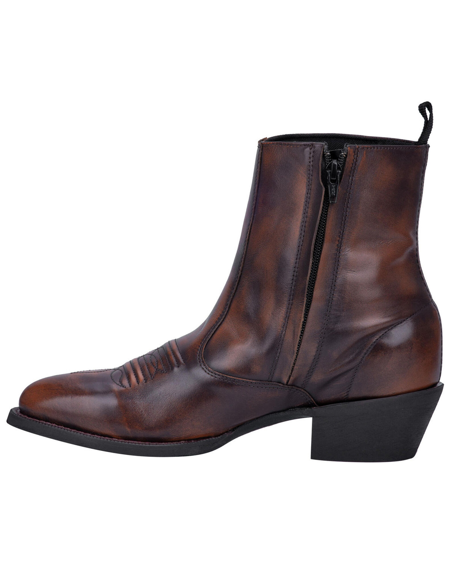 Mens side zipper cowboy boots store