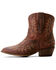 Image #2 - Ariat Women's Carlin Western Booties - Round Toe, Brown, hi-res