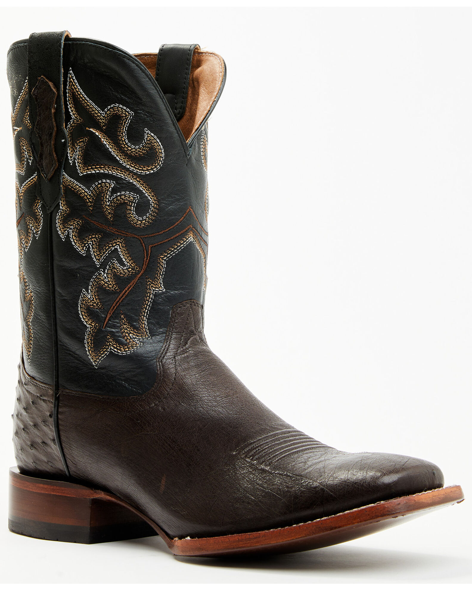 Cody James Men s Exotic Ostrich Western Boots Broad Square Toe Sheplers