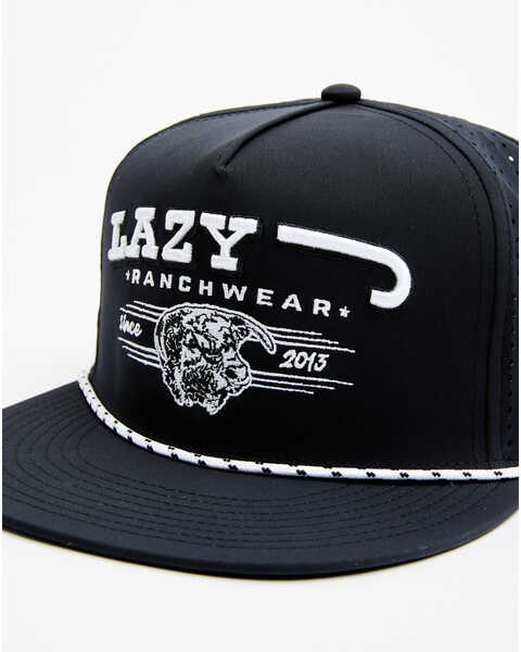 Image #2 - Lazy J Ranch Wear Men's Performance Trucker Cap , Black, hi-res
