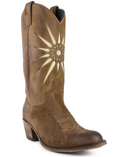 Image #1 - Sendra Women's Sarah Tall Western Boots - Round Toe, Lt Brown, hi-res