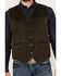 Image #3 - Cody James Men's Pancho Villa Oilskin Button-Front Western Vest, Brown, hi-res