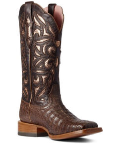 Ariat Women's Carmencita Western Boots - Wide Square Toe, Brown, hi-res