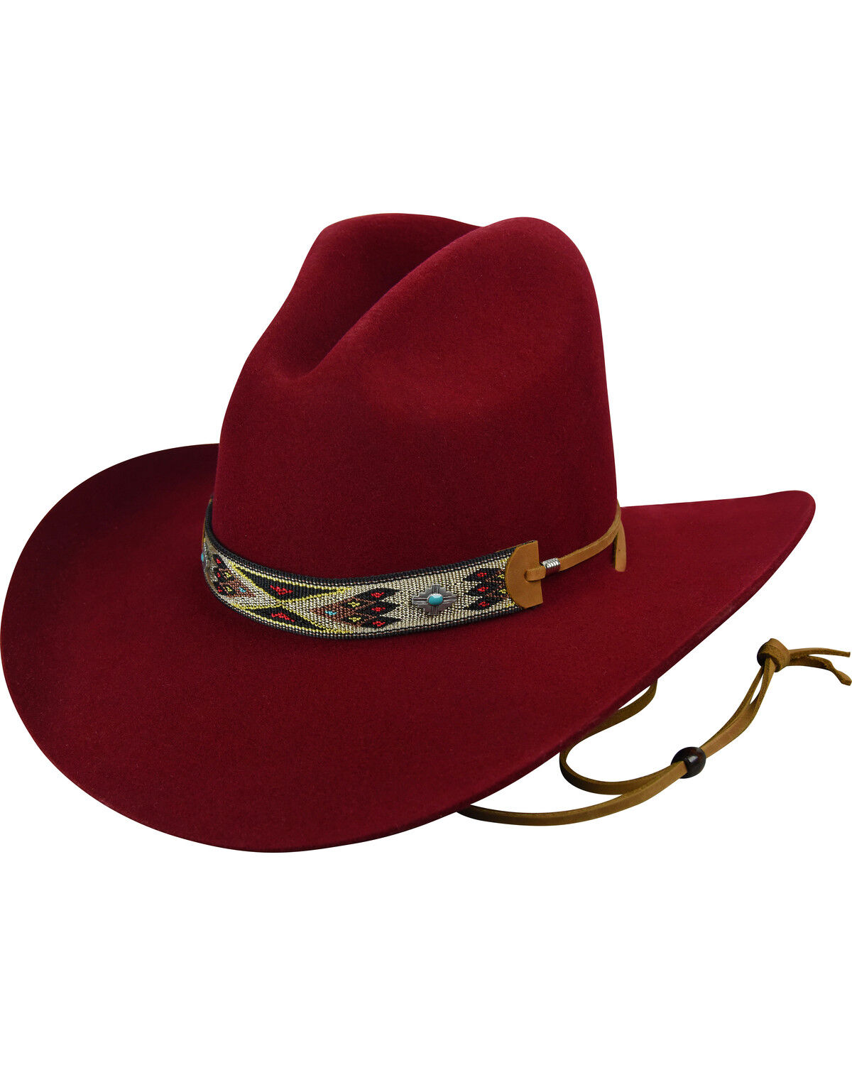 Image #1 - Bailey Renegade Hickstead Felt Western Fashion Hat, Red, hi-res