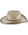 Cody James Men's Brown Trimmed Palm Leaf Straw Cowboy Hat, Natural, hi-res
