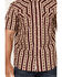 Image #3 - Moonshine Spirit Men's Experience Southwestern Striped Print Short Sleeve Snap Western Shirt , Cream, hi-res
