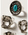Image #3 - Idyllwind Women's Antique Boss Spell Out Ring Set - 5-Piece, Silver, hi-res