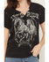 Image #3 - Rock & Roll Denim Women's Let's Ride Short Sleeve Graphic Tee, Black, hi-res