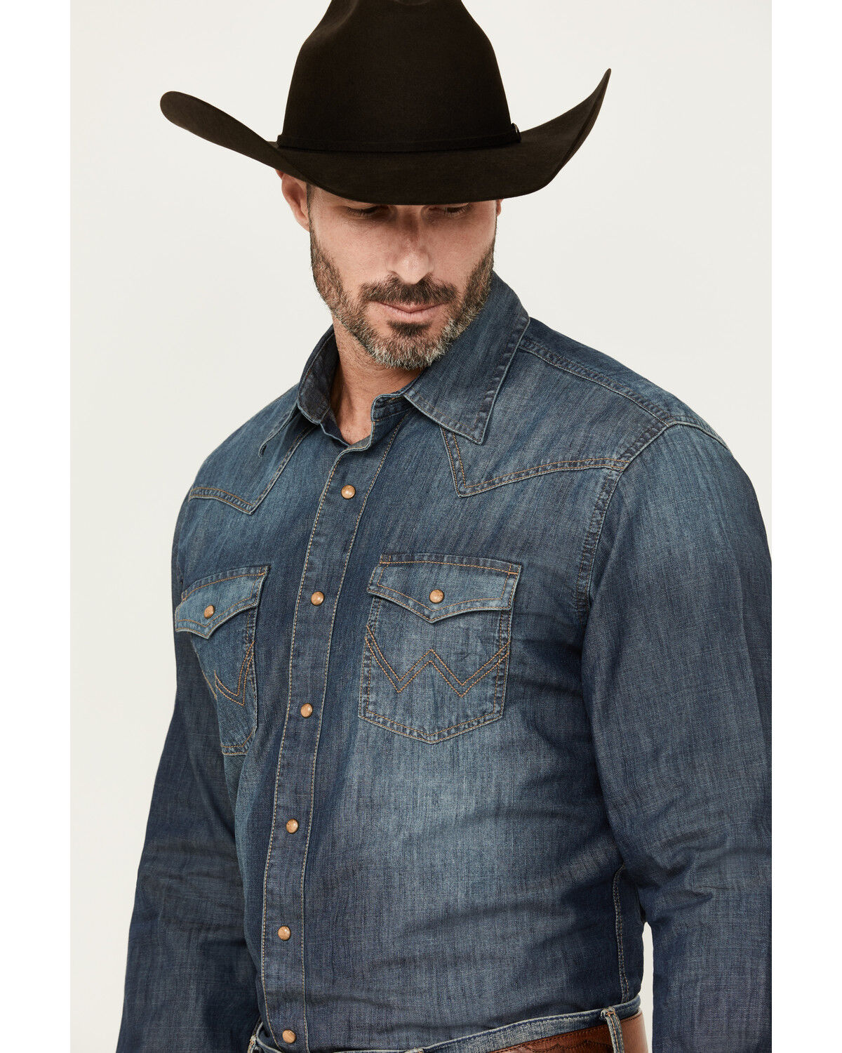wrangler retro denim shirt