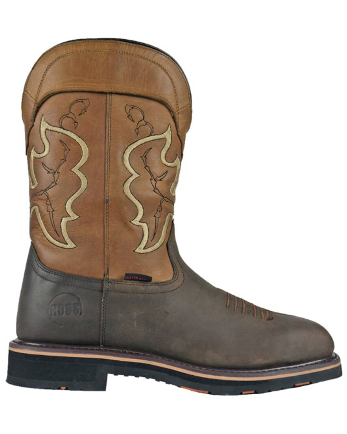 Image #2 - Hoss Men's Showdown 11" Wellington Western Work Boots - Composite Toe, Brown, hi-res