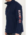RANK 45 Men's Arlington Embroidered Softshell Jacket, Navy, hi-res