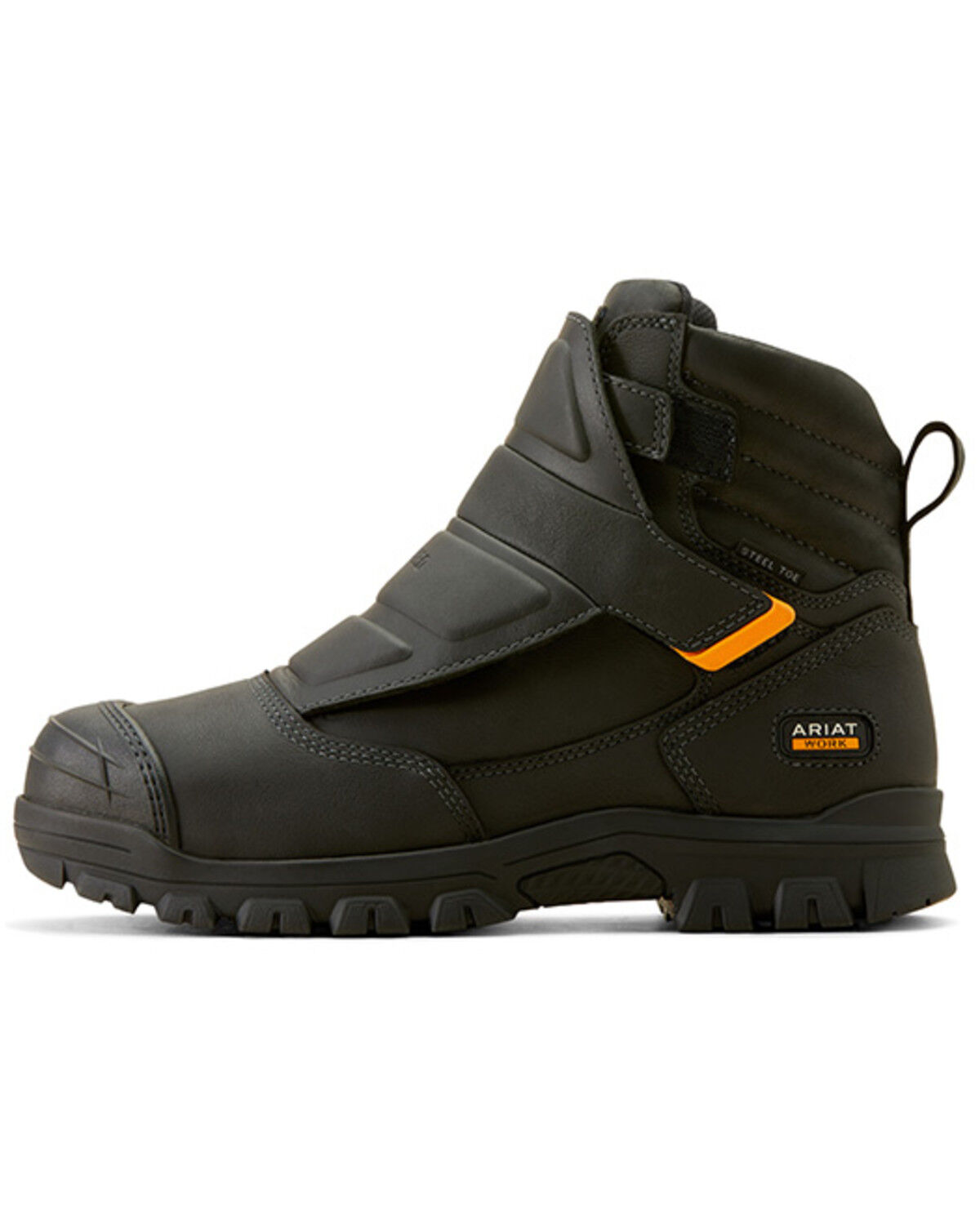 Image #2 - Ariat Men's 6" Treadfast Temper Work Boots - Steel Toe, Black, hi-res