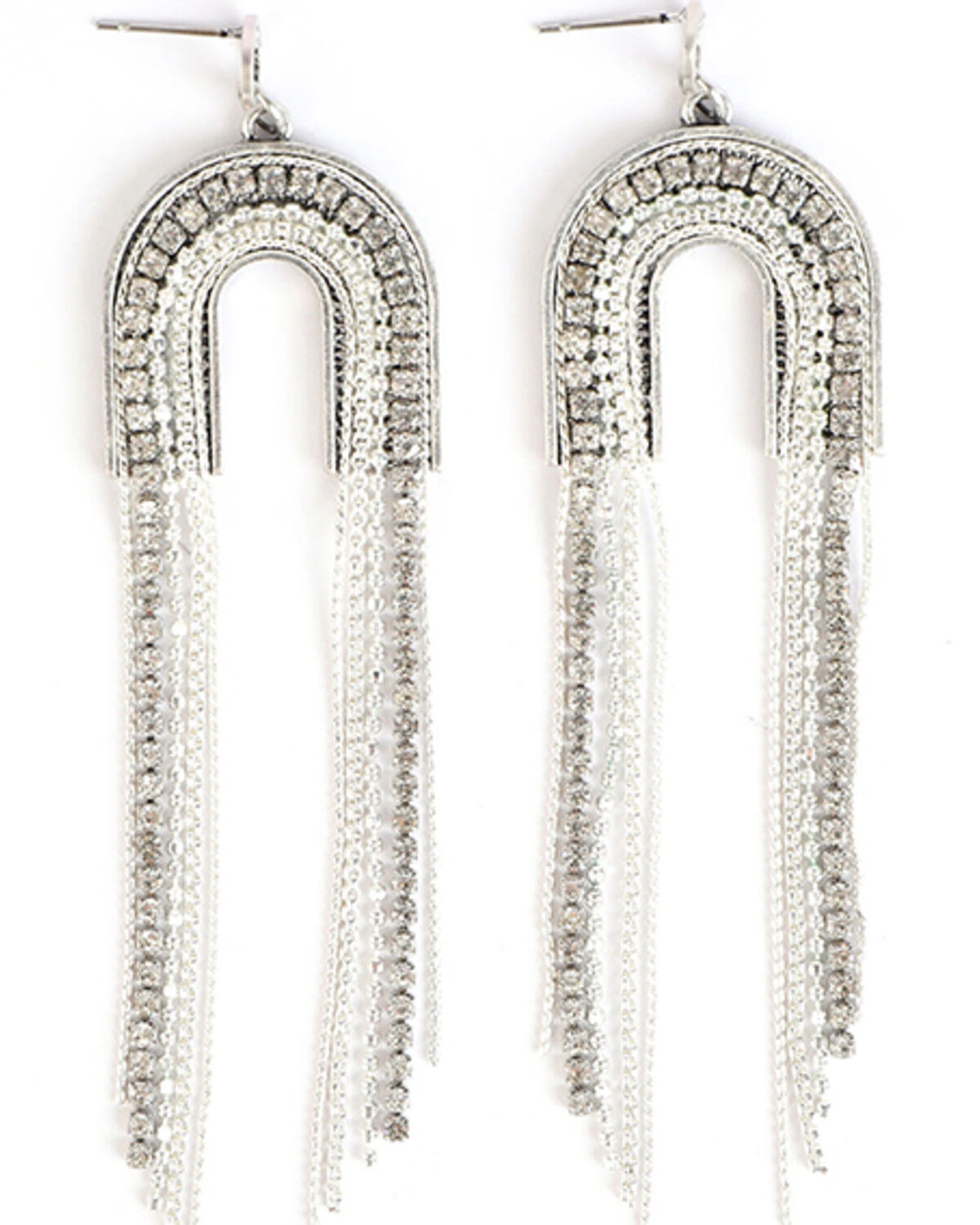 Image #1 - Cowgirl Confetti Women's All That Jazz Earrings, Silver, hi-res