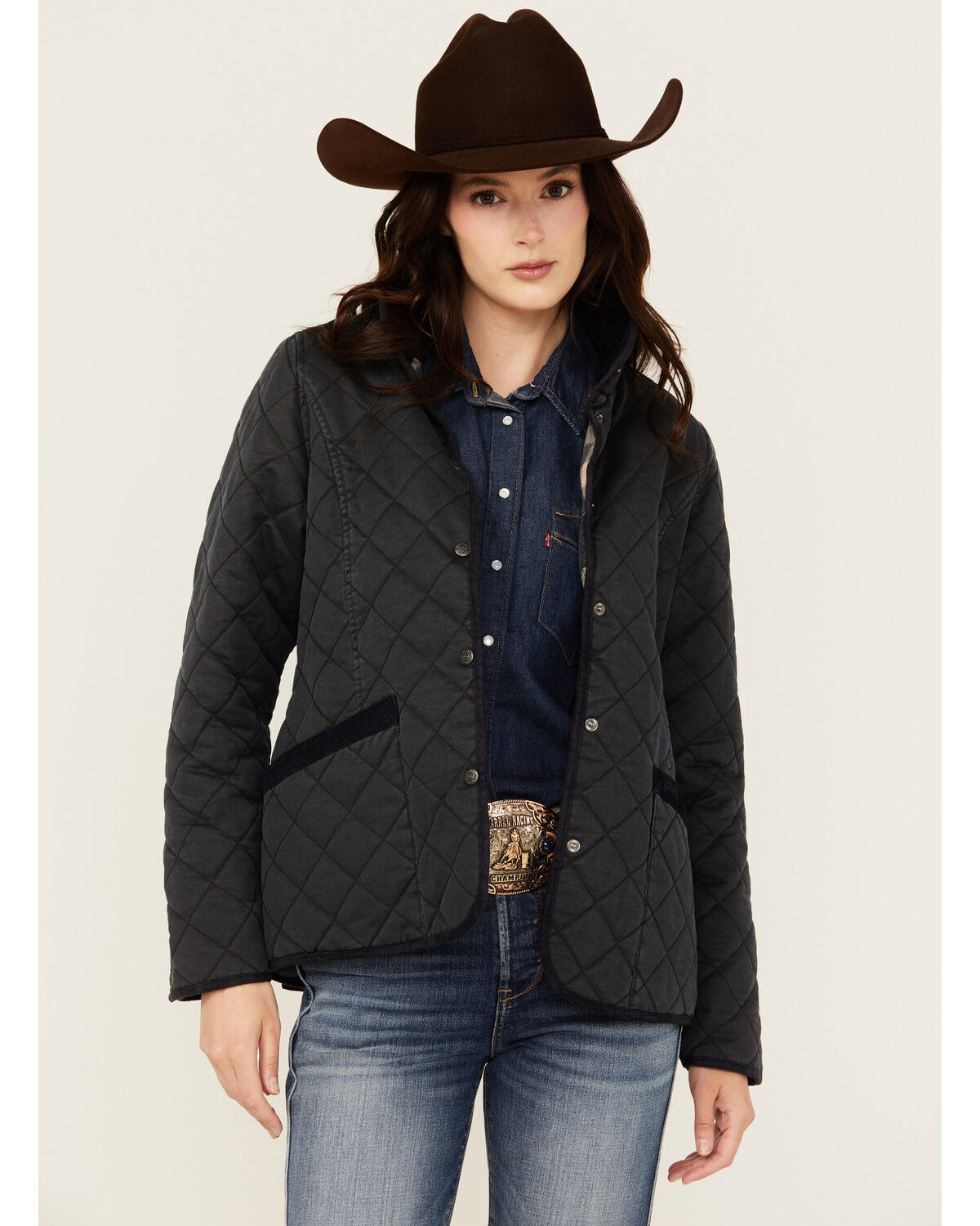 Image #1 - Outback Trading Co Women's Canyonland Barn Jacket, Blue, hi-res