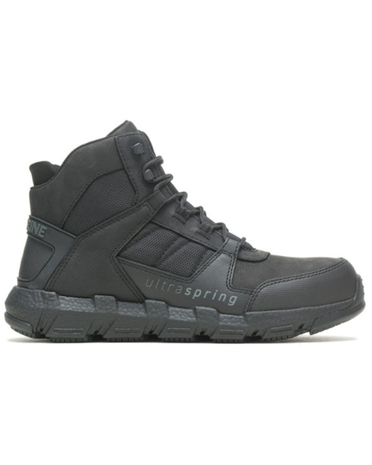 Image #2 - Wolverine Men's 6" Rev Ultraspring™ Durashocks® Vent Carbonmax™ Work Boots - Composite Toe, Black, hi-res