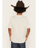 Image #4 - Wrangler Boys' Steer Wrestling Short Sleeve Graphic T-Shirt, Off White, hi-res