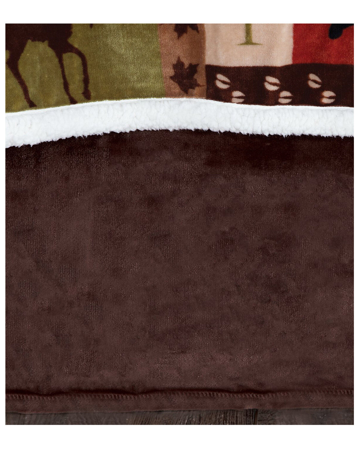 Image #1 - Carstens Home Solid Brown Plush Velvet Bed Skirt - King Size, Brown, hi-res