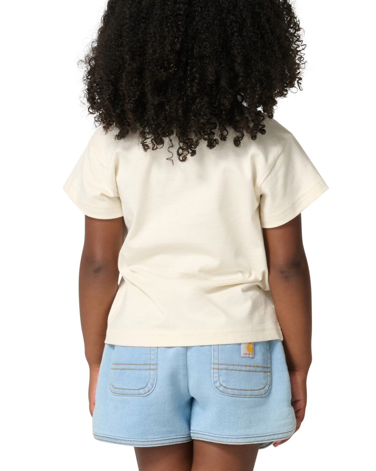 Image #4 - Carhartt Toddler Girls' Flower Pocket Short Sleeve Graphic T-Shirt, Cream, hi-res