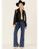 Image #4 - STS Ranchwear Women's Cow Print Leather Jacket, Black, hi-res