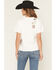 Image #4 - Blue B Women's Embroidered Conversation Short Sleeve Tee, White, hi-res