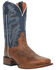 Dan Post Men's Waxy Brown Western Boots - Broad Square Toe, Brown, hi-res