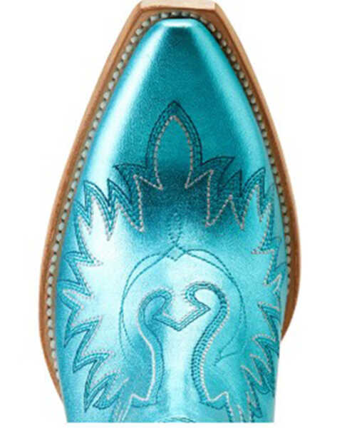 Image #4 - Ariat Women's Dixon Western Booties - Snip Toe, Blue, hi-res